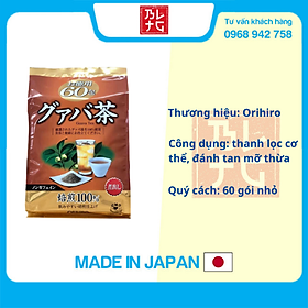 Trà lá ổi hỗ trợ giảm cân, đốt mỡ Orihiro 60 gói