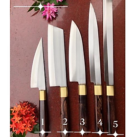 Mua bộ dao cao cấp chuyên dụng thái sashimi thép trắng
