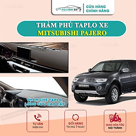 Thảm taplo Pajero bằng lông Cừu 3 lớp hoặc Da Cacbon