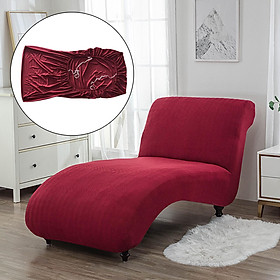 2x Stretch Chaise Cover Furniture Protector for Bedroom Living Room