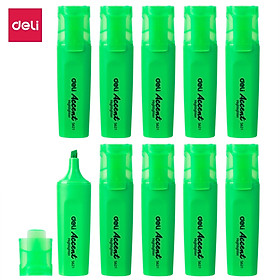 Bút Nhớ Dòng Highlight Deli - Hồng, Xanh Lá, Vàng, Cam - 2 Chiếc - ES621