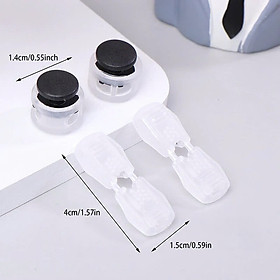 COMBO 2 Bộ Phụ Kiện Khóa Dây Giày Không Cần Buộc Thắt Giày Thể Thao Bata Ngoài Trời MÀU ĐEN