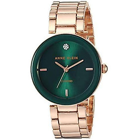 Đồng hồ nữ Anne Klein Women's Genuine Diamond Dial Bracelet Watch - Gold/Green