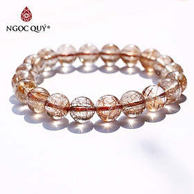 Vòng thạch anh tóc đỏ cam mệnh hỏa, thổ - Ngọc Quý Gemstones