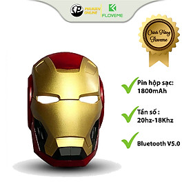 Mua Loa Bluetooh Không Dây Siêu Bass Floveme MK 46 Iron Man Endgame Cầm Tay  Nghe Nhạc Cực Hay  Mắt Có Đèn Led  Gắn Thẻ Nhớ   Âm Bass Lớn - Hàng chính hãng