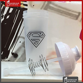Bình lắc tập gym bình thể thao shake bottle Super Hero
