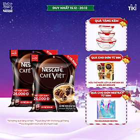 Combo 2 bịch cà phê đen hòa tan NESCAFÉ CAFÉ VIỆT (Túi 35 gói x 16g)