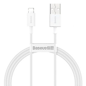 Cáp sạc cho iPhone/ iPad Baseus Superior Series Fast Charging Data Cable USB to iP (2.4A, 480Mbps, Fast charge, ABS/ TPE Cable)- Hàng chính hãng
