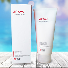 Sữa Rửa Mặt Ngăn Ngừa Mụn Sạch Nhờn Dịu Nhẹ Da Nhạy Cảm SNP Acsys Cleansing Foam (180g)