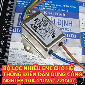 Mua BỘ LỌC NHIỄU EMI CHO HỆ THÔNG ĐIỆN DÂN DỤNG  CÔNG NGHIỆP 10A 110Vac 220Vac kde7403