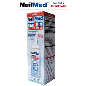 Chai Xịt Rửa Mũi Phun Sương Dưỡng Ẩm Dịu Mũi NeilMed NasaMist Saline Spray Isotonic 75ml - Xuất Xứ Mỹ