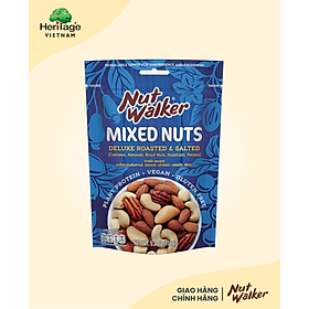 Nut Walker - Gói 150gr Hạt hỗn hợp cao cấp rang muối (Deluxe Roasted & Salted Mixed Nuts)
