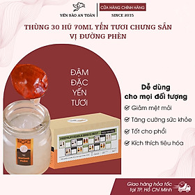 Thùng 30 hũ yến chưng sẵn 70ml GIẢM SÂU SIÊU TIẾT KIỆM cho gia đình MIX