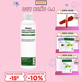 Nước Hoa Hồng Giảm Mụn Ẩn PEKAH DAILY MOISTURE PEEL TONER