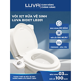 Vòi Rửa Xịt Vệ Sinh Thông Minh Luva Bidet LB201, 2 Vòi Rửa, Hàng Chính Hãng, Không Dùng Điện, Tự Rửa Vòi Phun