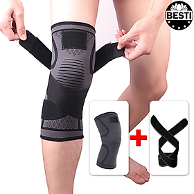 Băng Bảo Vệ Đầu Gối Bó Cơ BT01( 1 Cái ), Băng Gối Thể Thao Cao Cấp, Bó Gối Bảo Vệ Đầu Gối Thủ Môn, Tập Gym Chất Liệu Dày Dặn Co Giãn 4 Chiều, Dây Quấn Trợ Lực  Besti - Hàng Chính Hãng 
