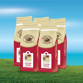 Combo 5 Túi Cà Phê Bột Truyền Thống Highlands Coffee 1Kg