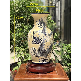 Mua Bình Hoa Rồng Gốm Thủ Công Nam Bộ Trang Trí Cấm Hoa Decor