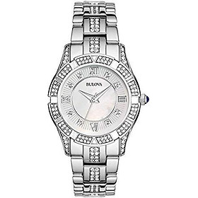 Bulova Women's 96L116 Swarovski Crystal Stainless Steel Watch