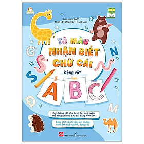 Tô màu nhận biết chữ cái - động vật