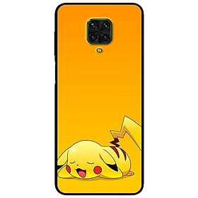 Ốp lưng dành cho Xiaomi Redmi Note 9s - Note 9 Pro - Note 9 Promax mẫu PiKa nền vàng