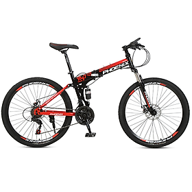 Xe đạp thể thao Phoenix 26 inch gấp gọn, xe đạp thể dục 24 tốc độ cao cấp có nhiều loại vành đúc vành căm, đa dạng màu sắc - Có Ảnh Thật