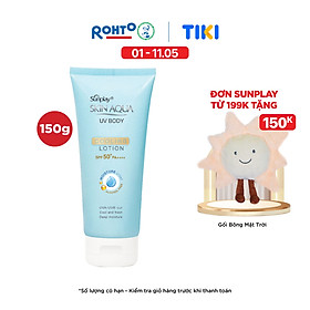 Kem chống nắng body Skin Aqua mát lạnh dùng hàng ngày Sunplay Skin Aqua UV Body Cooling Lotion SPF 50+ PA++++ 150g