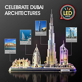 Mô Hình Giấy 3D - Led Cityline Dubai L523h