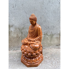 Mua Tượng phật thích ca bằng gỗ hương đá kt cao 50×25×25cm