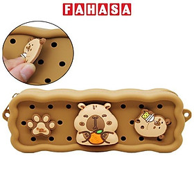 Bóp Viết Nhựa Kèm Charm Capybara - Shunde 9161