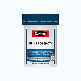 Viên uống SWISSE Ultiboost Men's Potency+ hỗ trợ sinh lý nam (Hộp 30 viên)