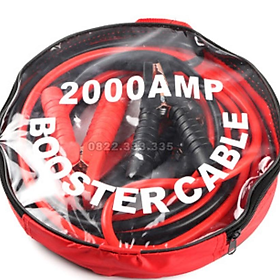 4m Bộ dây câu bình ắc quy lõi đồng 2000A (Đen Đỏ)