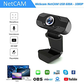 Webcam NetCAM USB 600A độ phân giải 1080P - Hàng nhập khẩu