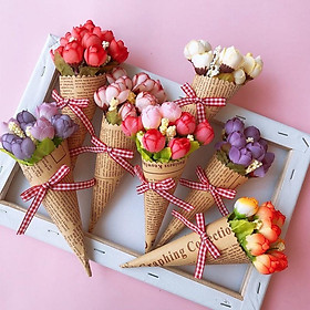 Mua Bó hoa tuylip nhỏ 20cm phụ kiện chụp ảnh