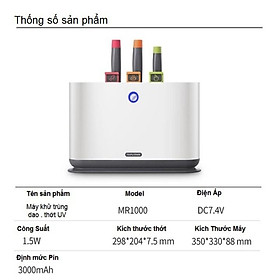 Mua Bộ Dao Thớt 7 Món Kháng Khuẩn Tia UV Morphy Richards MR1000 - HÀNG NHẬP KHẨU