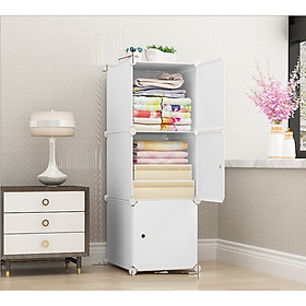 Mua Tủ đầu giường lắp ghép 3 ô màu trắng