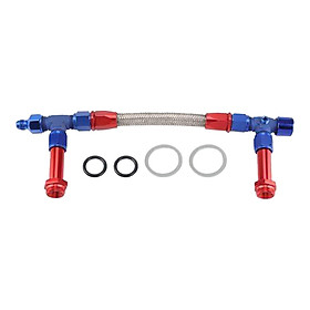 Braided Fuel Line Red Blue