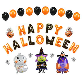 Hình ảnh Bộ bong bóng trang trí Halloween phù thủy - ma - cú