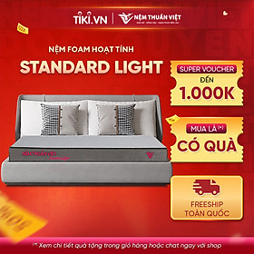 Mua (1mx2mx10cm) Nệm Foam Hoạt Tính Thuần Việt Standard Light - Miễn Phí Vận Chuyển  Bảo Hành 10 Năm  Trả Góp 0%