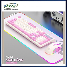 Bộ bàn phím và chuột có dây K-SNAKE KM800 chuyên game thiết kế phím mini size với bản phối màu sắc mới lạ kèm theo đèn led 7 màu dành cho game thủ - HN - HÀNG CHÍNH HÃNG