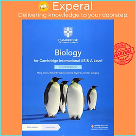 Sách - Cambridge International AS & A Level Biology Coursebook with Digital Access by Mary Jones (UK edition, paperback)