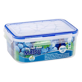 Mua Hộp Thực Phẩm CN Matsu 1800ml Duy Tân No.436 (21 x 16 x 9 cm) Trong Suốt Không Màu