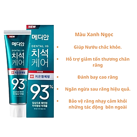 Kem Đánh Răng Giúp Trắng Răng, Giảm Ố,  Mùi Hôi, Chống Sưng Nướu Median Dental IQ 93% Toothpaste 120g