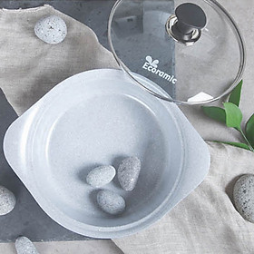 Mua Nồi đá Ecoramic cao cấp phủ 5 lớp chống dính ceramic- 22 cm (22 CASSEROLE _IH)