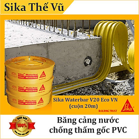 Băng cảng nước chống thấm gốc PVC - Sika Waterbar V20 Eco VN (cuộn 20m)