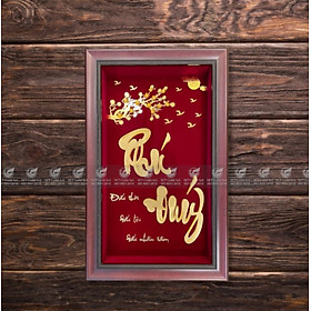 Mua Tranh chữ Phú Quý dát vàng (35x55cm) 24k MT Gold Art- Hàng chính hãng  trang trí nhà cửa  phòng làm việc  quà tặng sếp  đối tác  khách hàng  tân gia  khai trương