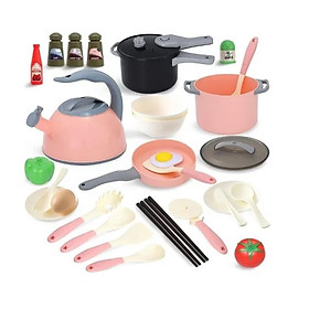 Bộ Đồ Chơi Tập Nấu Ăn KITCHEN TOYS 32 Chi Tiết Cho Bé