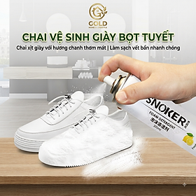 Chai Vệ Sinh Giày, Bình Xịt Bọt Tuyết Giặt Khô Giày Snoker Dung Dịch Vệ Sinh Giày Dép Snoker Cao Cấp