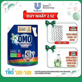 Túi Nước Giặt Omo Matic Bền Đẹp Cửa Trước 3.7Kg