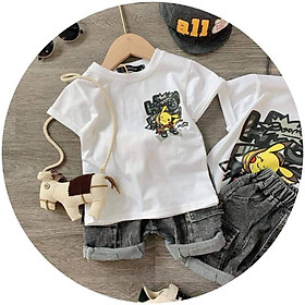 Set bộ in hình pikachu cho bé 8-18kg